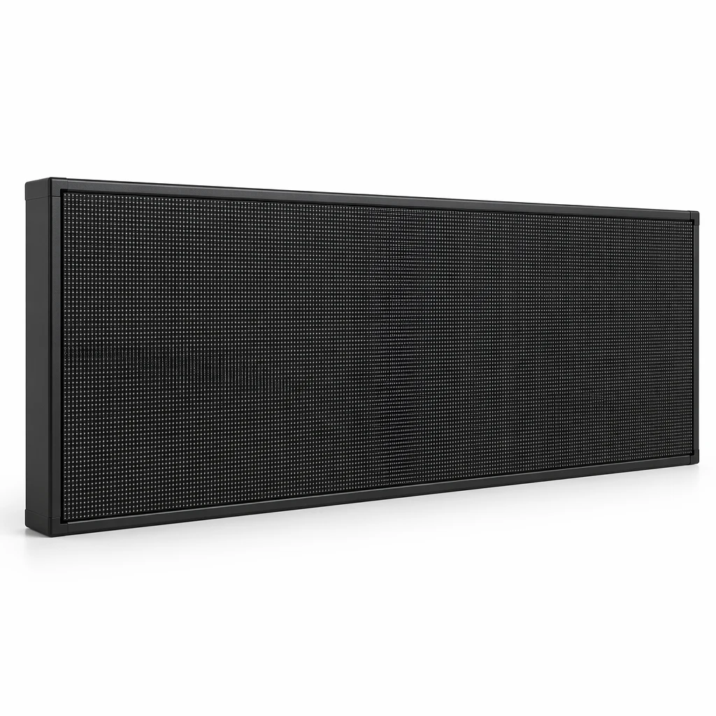 Rectangular outdoor LED display module
